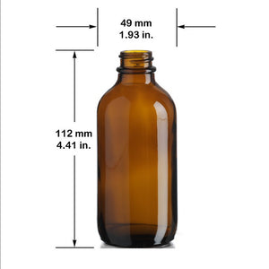 Amber Bottle - 4 oz