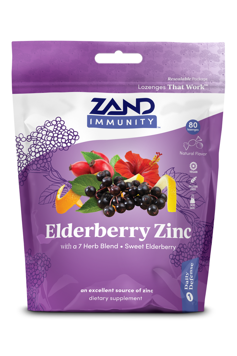 Elderberry Zinc Immunity Lozenges