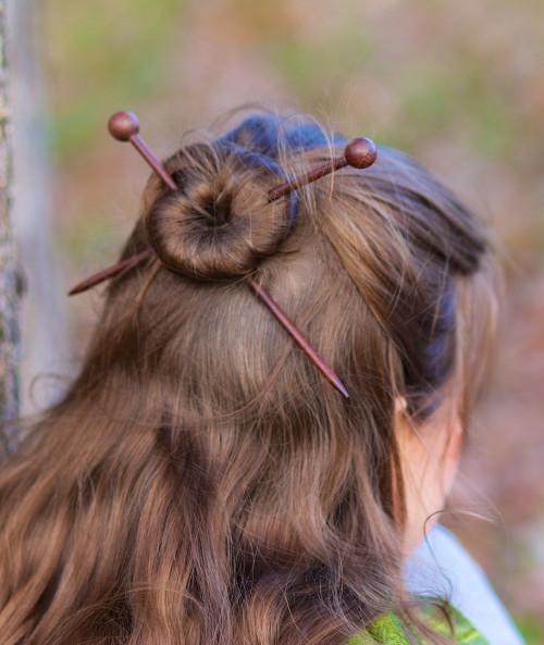 Medium Brown Hair Stick Set