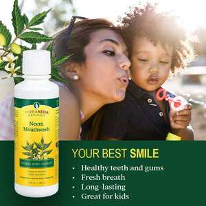 TheraNeem Herbal Neem Mouthwash- 16 oz