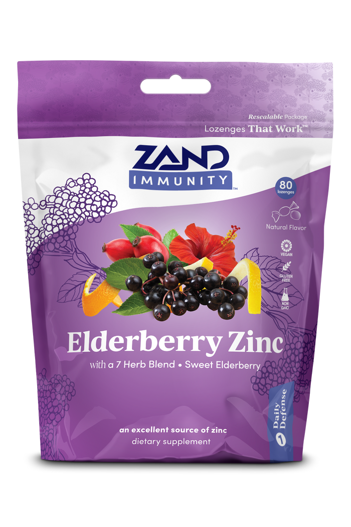 Elderberry Zinc Immunity Lozenges