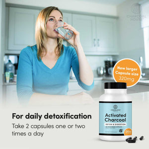 Activated Charcoal - 125 Capsules