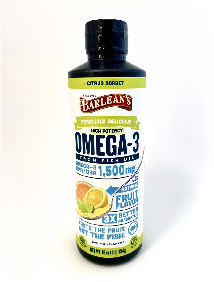 Barlean's Ultra High Potency Omega Swirl Fish Oil - Citrus Sorbet